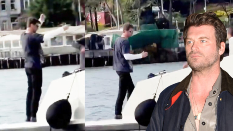 Boğaz'da balık tuttu