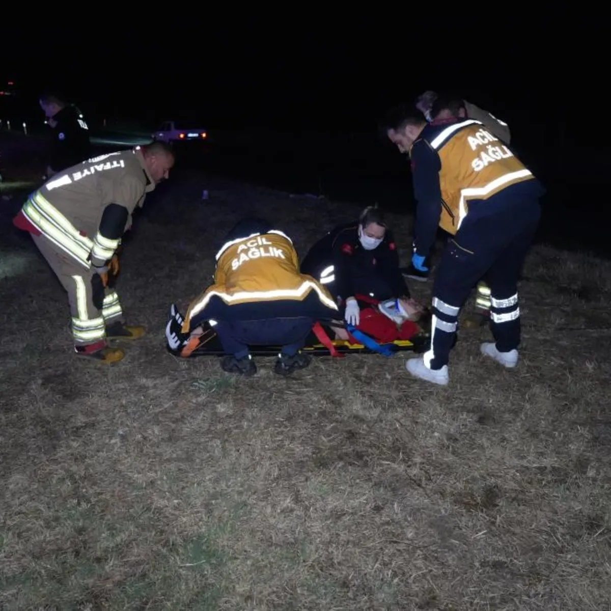 Edirne-Havsa yolunda feci kaza! Otomobil 80 metre savruldu: 1'i ağır 3 yaralı
