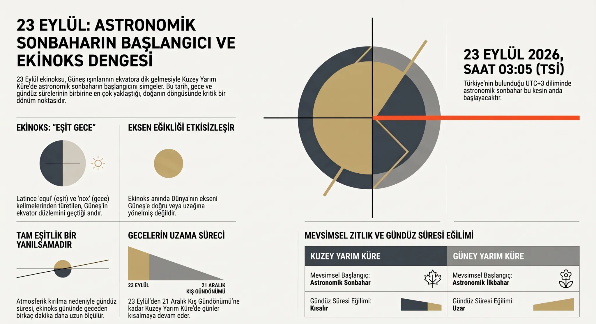 Sonbahar ekinoksunda neler yaşanır? 23 Eylül’ün gece-gündüz dengesi ve dikkat çeken özellikleri